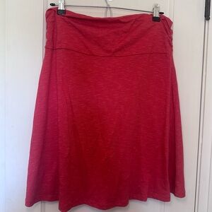 Toad&Co Red A-Line Skirt